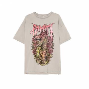 Cropp - Футболка з принтом - light grey Cropp - Футболка з принтом - light grey