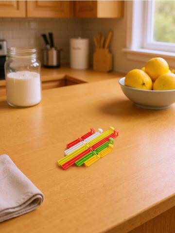 Кліпси для упаковок 10 шт. - різнобарвний