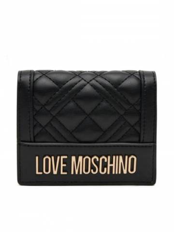 LOVE MOSCHINO Мале жіноче портмоне JC5601PP1MLA0000 Чорний LOVE MOSCHINO Мале жіноче портмоне JC5601PP1MLA0000 Чорний