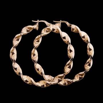 Золотые сережки "Кольца" с00793 Золотые сережки "Кольца" с00793
