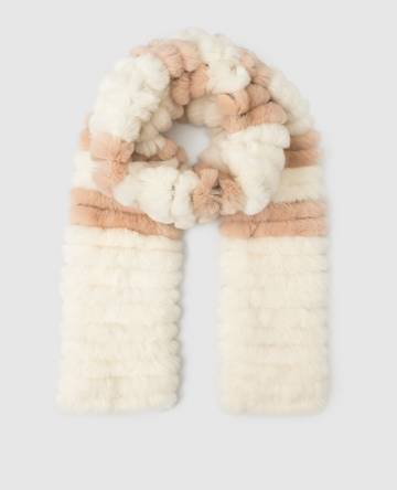 Шарф из меха кролика