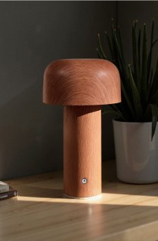 LED настільна лампа у формі гриба - коричневий