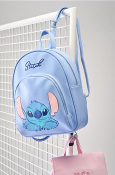 Рюкзак з аплікацією та вишивкою Stitch - блакитний