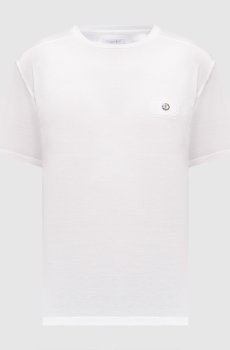 Белая футболка с логотипом