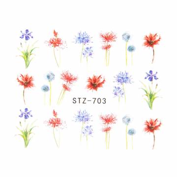 Водные наклейки для ногтей Vizavi Professional STZ-703 Водные наклейки для ногтей Vizavi Professional STZ-703