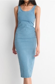 Міді сукня з леопардовим принтом - синій