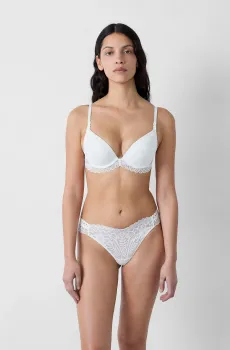 Женский белый бюстгальтер пуш-ап глубокое декольте DREAM Белый 70B Etam 6551511