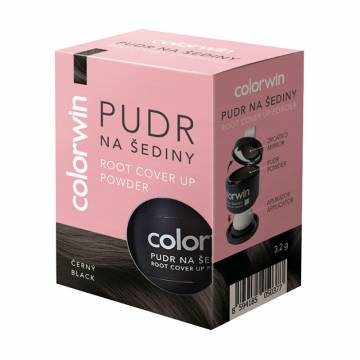 Пудра Colorwin Root Cover Up Powder для маскировки седины и отросших корней волос, Black, 3.2 г Пудра Colorwin Root Cover Up Powder для маскировки седины и отросших корней волос, Black, 3.2 г