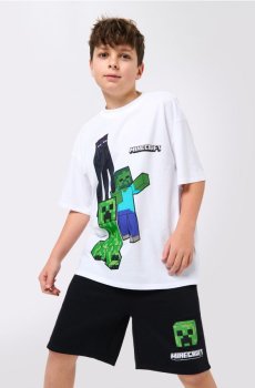 Комплект із футболки з шортами Minecraft - різнобарвний