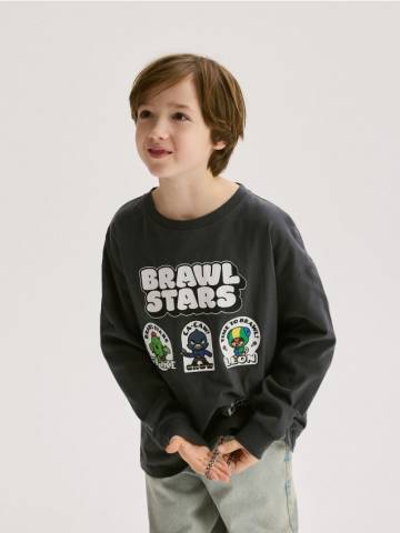 Reserved - BOYS` T-SHIRT - темно-сірий - 973CB-90X Reserved - BOYS` T-SHIRT - темно-сірий - 973CB-90X