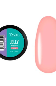 Гель для наращивания ногтей Divia Jelly Builder Gel GJ04 Rose, 30 г