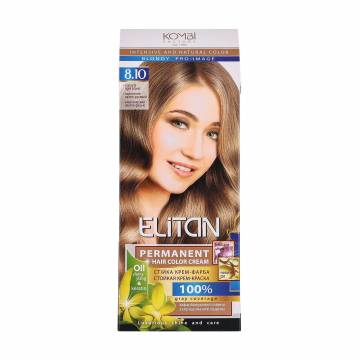 Стойкая крем-краска для волос Elitan Permanent Hair Color Cream 8.10 Классический светло-русый, 115 мл Стойкая крем-краска для волос Elitan Permanent Hair Color Cream 8.10 Классический светло-русый, 115 мл
