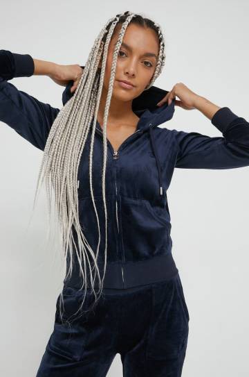 Кофта Juicy Couture женская цвет синий однотонная Кофта Juicy Couture женская цвет синий однотонная