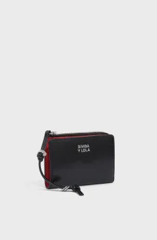 Женский черный кожаный кошелек Черный ONESIZE Bimba Y Lola 262BB1223.11000