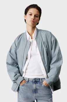 Женский голубой бомбер LONG BOMBER Голубой L Calvin Klein Jeans J20J224702