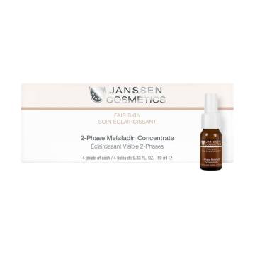 Двухфазный осветляющий комплекс для лица Janssen Cosmetics Fair Skin 2-Phase Melafadin Concentrate, 4*10 мл
