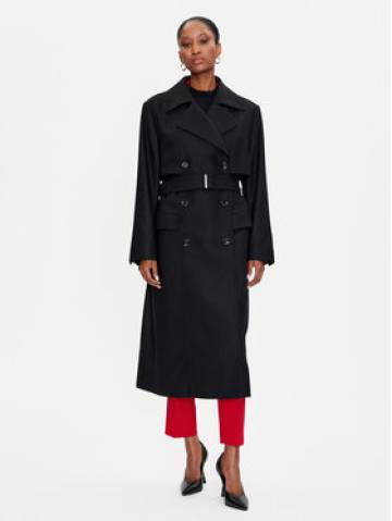 Boss Вовняне пальто Caspina 50518503 Чорний Regular Fit Boss Вовняне пальто Caspina 50518503 Чорний Regular Fit