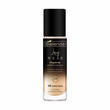 Стойкая матовая тональная основа для лица Bielenda Long Wear Long Lasting Mattifying Foundation 05 Sunny Beige, 30 мл Стойкая матовая тональная основа для лица Bielenda Long Wear Long Lasting Mattifying Foundation 05 Sunny Beige, 30 мл