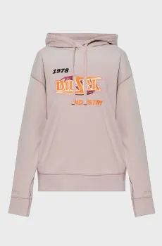 Женское пудровое худи F-BUXT-HOOD-P2 Розовый S Diesel A15386 0PHAQ