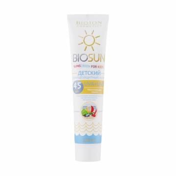 Детский солнцезащитный крем Bioton Cosmetics Biosun, SPF 45, 120 мл Детский солнцезащитный крем Bioton Cosmetics Biosun, SPF 45, 120 мл