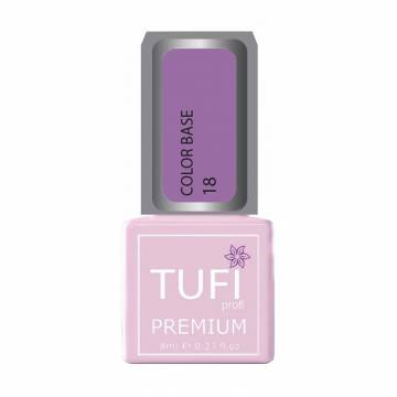 База для гель-лака Tufi profi Premium Color Base 018 Горная лаванда, 8 мл База для гель-лака Tufi profi Premium Color Base 018 Горная лаванда, 8 мл
