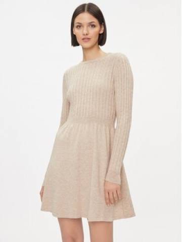 ONLY Трикотажна сукня 15306551 Бежевий Regular Fit ONLY Трикотажна сукня 15306551 Бежевий Regular Fit