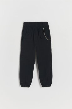 Reserved - Штани з ланцюжком - чорний - 927BF-99X