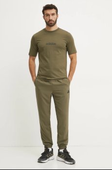 Хлопковая футболка adidas Essentials Linear