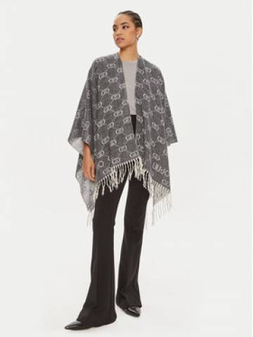 Liu Jo Пончо 2F4015 T0300 Сірий Relaxed Fit Liu Jo Пончо 2F4015 T0300 Сірий Relaxed Fit