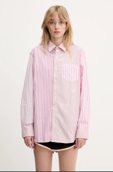 Хлопковая рубашка Aries Patchwork LS Shirt