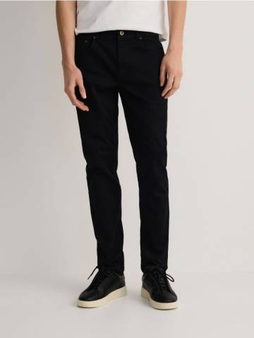 Reserved - Бавовняні штани slim fit - чорний - 5475L-99X Reserved - Бавовняні штани slim fit - чорний - 5475L-99X