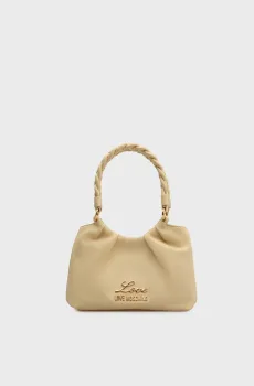 Женская бежевая кожаная сумка Бежевый ONESIZE Moschino JC4163PP1O.L19;12A