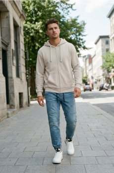 Худі на блискавці - нюдовий