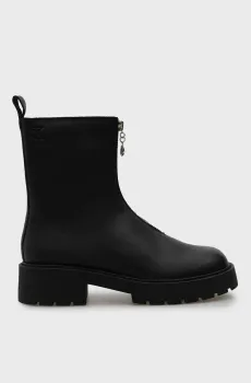 Женские черные кожаные полусапоги CHUNKY Черный 37 Calvin Klein YW0YW01907