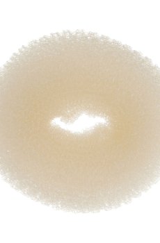 Валик-бублик для волос Cosmo Shop белый, диаметр 7 см, 1 шт (ВА109W)