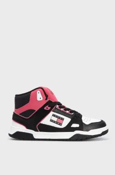 Женские кожаные кроссовки TOMMY JEANS WMN SKATE MID Черный 36 Tommy Jeans EN0EN02027