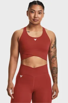 Женский терракотовый топ Pjt Rck LetsGo Crssover Top Красный XS Under Armour 1380254-635