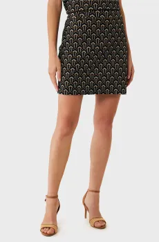 Женская жаккардовая юбка с узором Jacquard geo mini skirt Разноцветный L Mexx MF007403051W