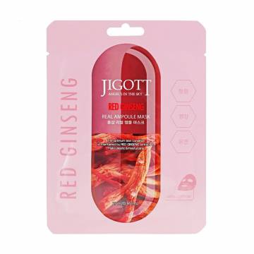 Ампульная маска для лица Jigott Ginseng Real Ampoule Mask с экстрактом красного женьшеня, 27 мл Ампульная маска для лица Jigott Ginseng Real Ampoule Mask с экстрактом красного женьшеня, 27 мл