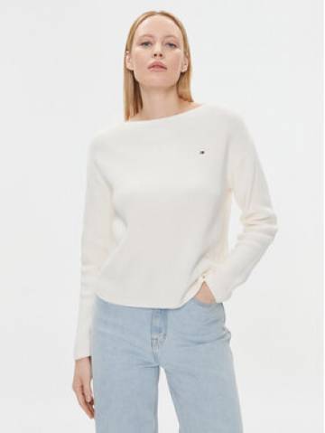 Tommy Hilfiger Светр WW0WW40345 Écru Relaxed Fit Tommy Hilfiger Светр WW0WW40345 Écru Relaxed Fit