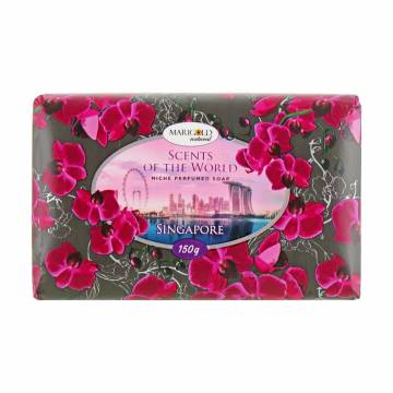 Парфюмированное туалетное мыло Marigold Natural Scents Of The World Niche Perfumed Soap Сингапур, 150 г Парфюмированное туалетное мыло Marigold Natural Scents Of The World Niche Perfumed Soap Сингапур, 150 г