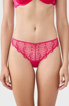 Женские малиновые трусики-танга NAYADE Малиновый L Etam 6555062