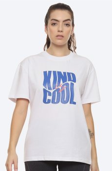 hummel Typography Printed Oversized Cotton T-shirt