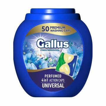 Капсулы для стирки Gallus Professional Perfumed 4 в 1 Univesal, 50 стирок, 50 шт Капсулы для стирки Gallus Professional Perfumed 4 в 1 Univesal, 50 стирок, 50 шт