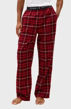 Мужские бордовые брюки в клетку FLANNEL Бордовый L Tommy Hilfiger UM0UM03589
