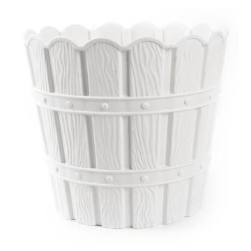 Горшок для цветов Violet House 1052 Bamboo White с дренажом, 10.5*11*11 см, 600 мл (1052 BAMBOO WHITE 0.6 л.) Горшок для цветов Violet House 1052 Bamboo White с дренажом, 10.5*11*11 см, 600 мл (1052 BAMBOO WHITE 0.6 л.)