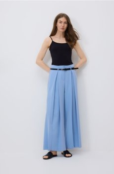 Reserved - Штани зі складками - світло-блакитний - 732JC-50X