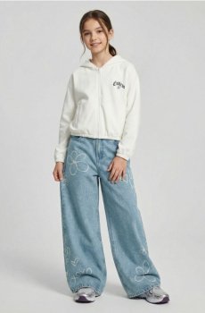 Широкі джинси - синій