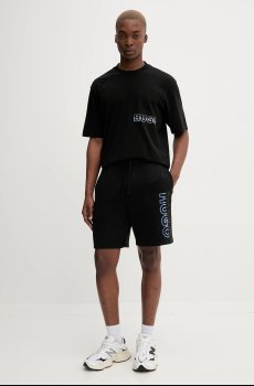 Хлопковая футболка Hugo Blue Nogoste