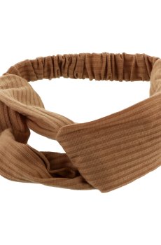 Повязка косметическая Cosmo Shop Тюрбан, коричневая, 1 шт (CS11023)